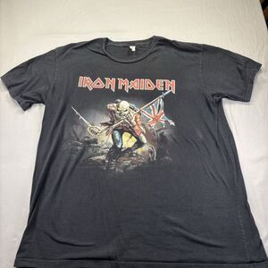 Iron Maiden The Trooper Mens Black XXL Graphic Rock Band Concert T-shirt